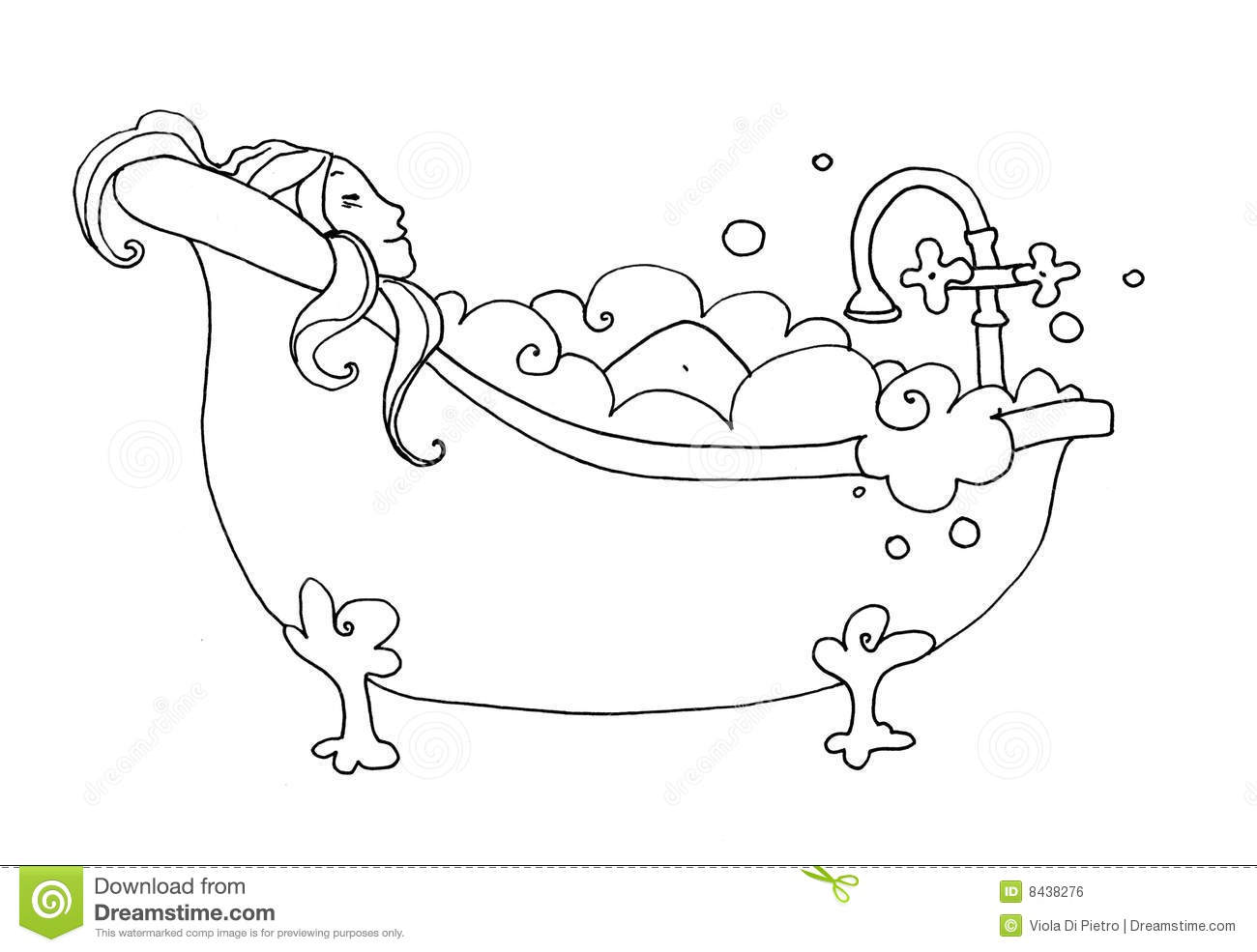 Free ideas images thevote. Bathtub clipart coloring page