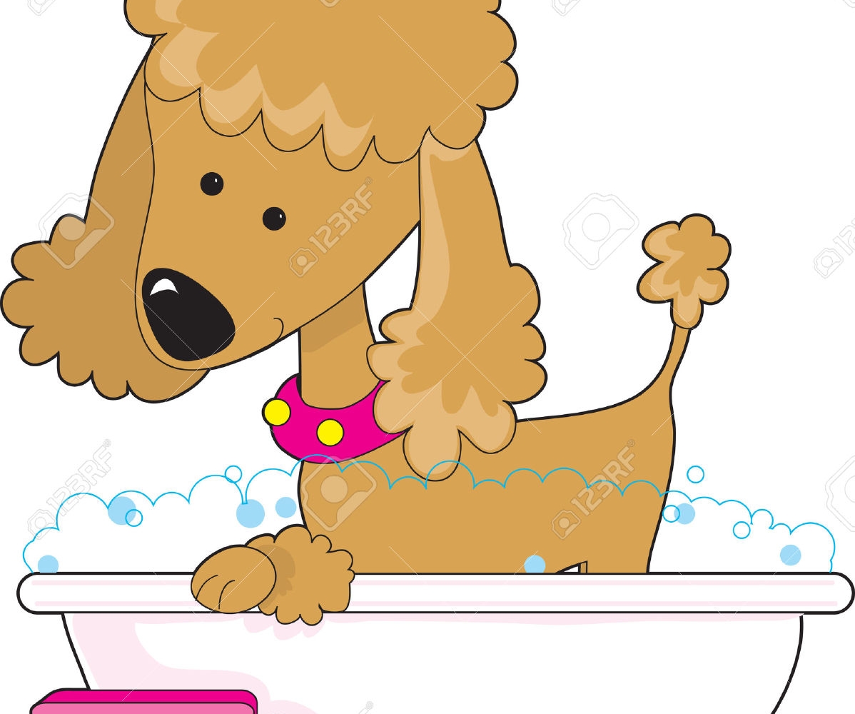 bathtub clipart dog bath