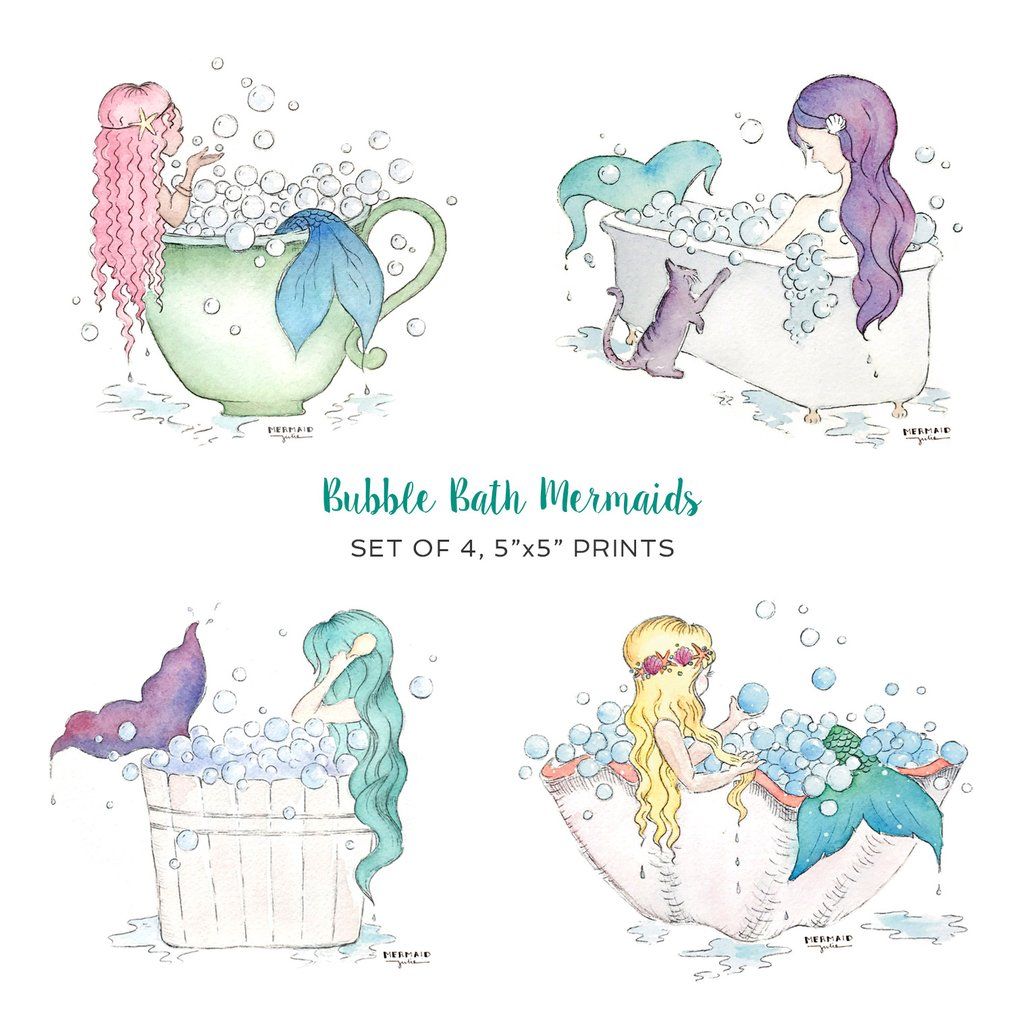 bathtub clipart mermaid
