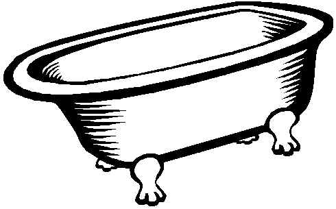 bathtub clipart old fashioned