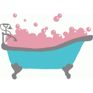 bathtub clipart pink