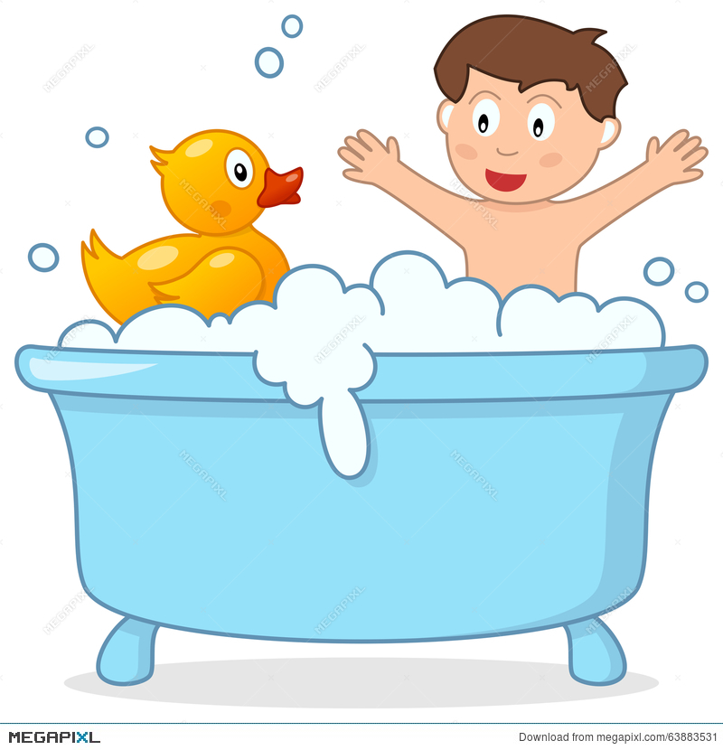 bathtub clipart rubber duck