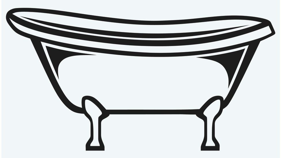 bathtub clipart silhouette