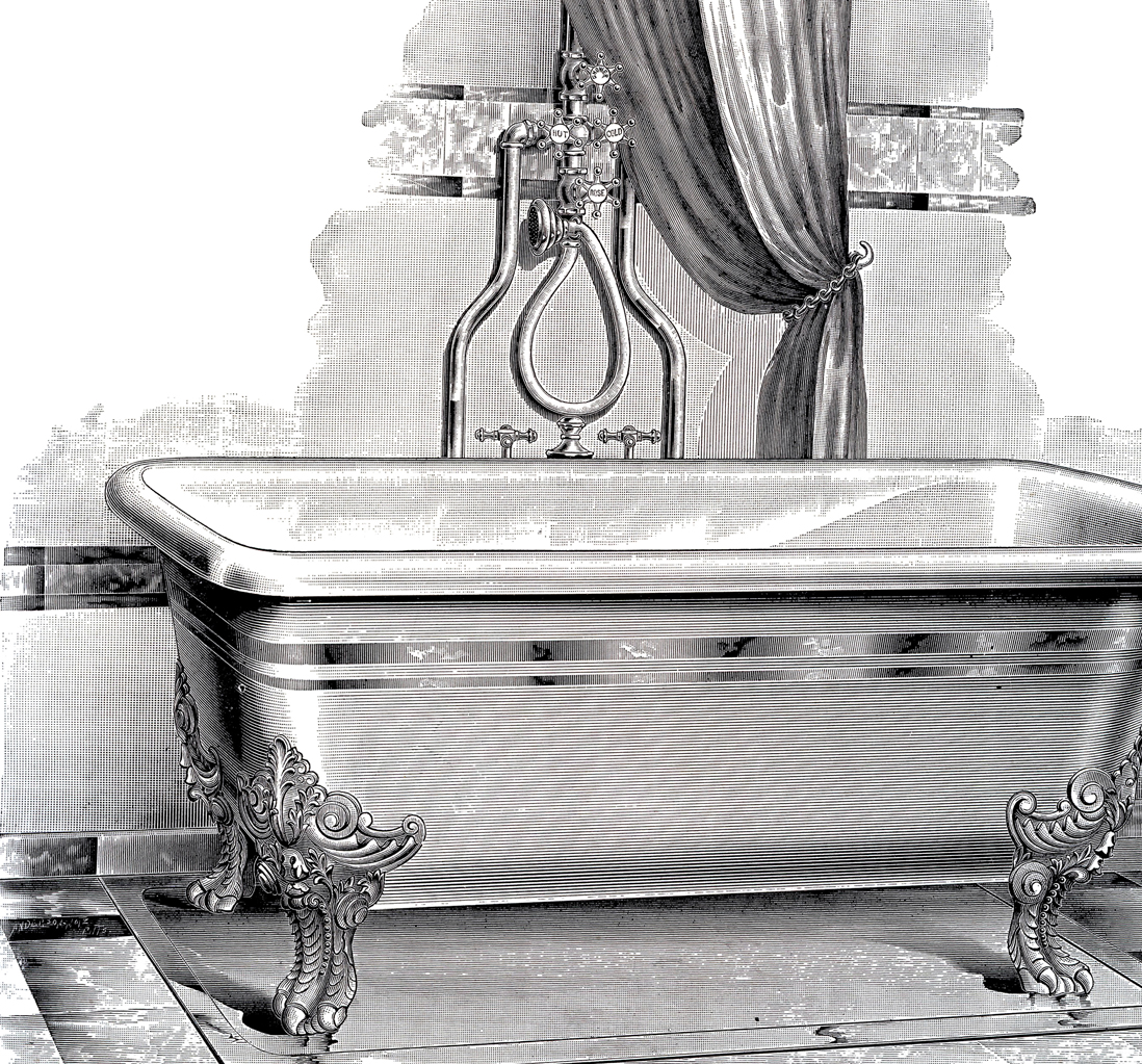 bathtub clipart victorian