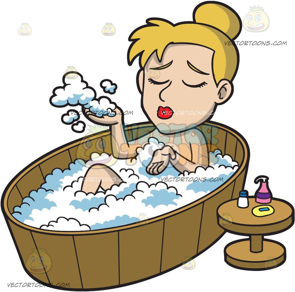 tub clipart warm bath