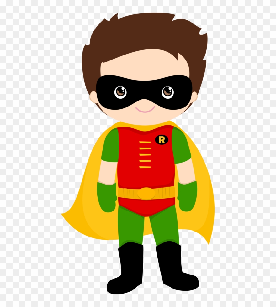 Batman clipart batman and robin. Superhero party classroom 