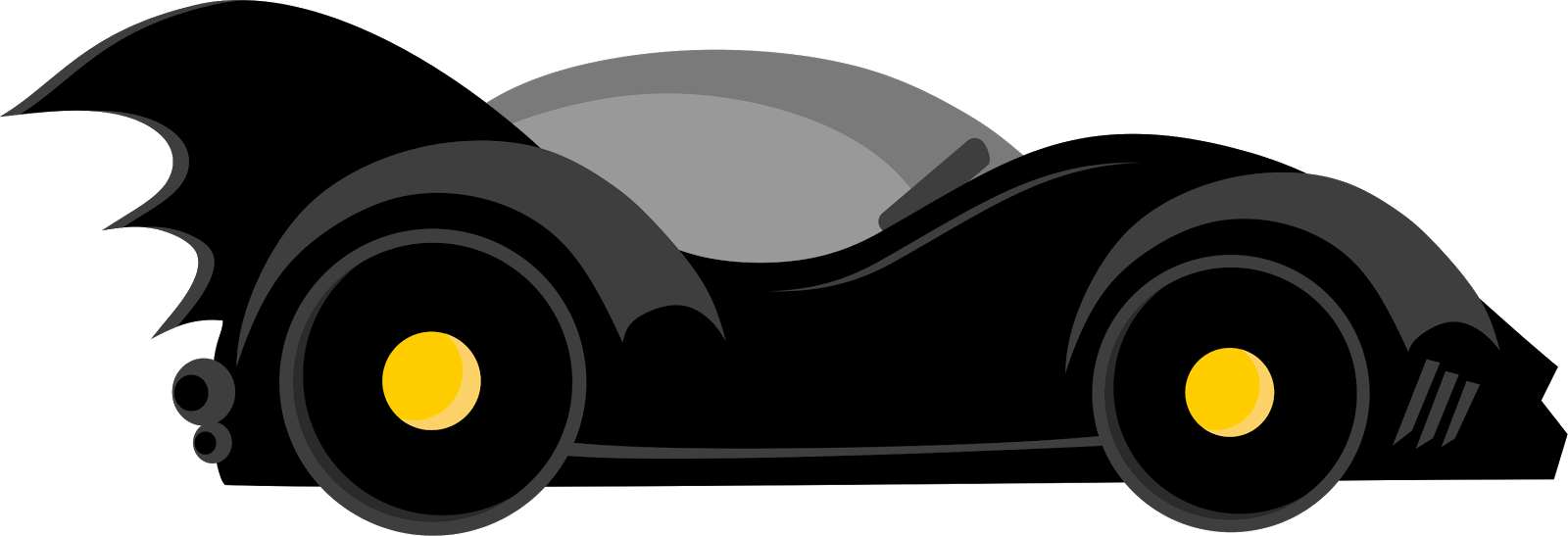 Batman car batcar . Wheel clipart transparent background
