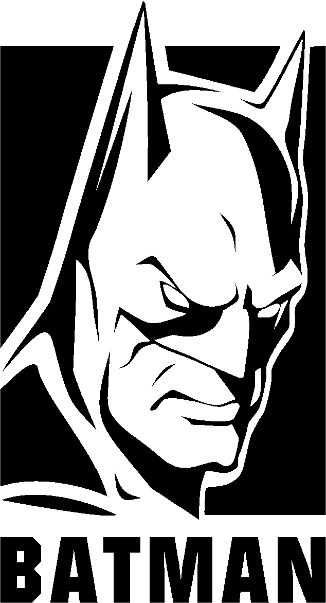 face clipart batman
