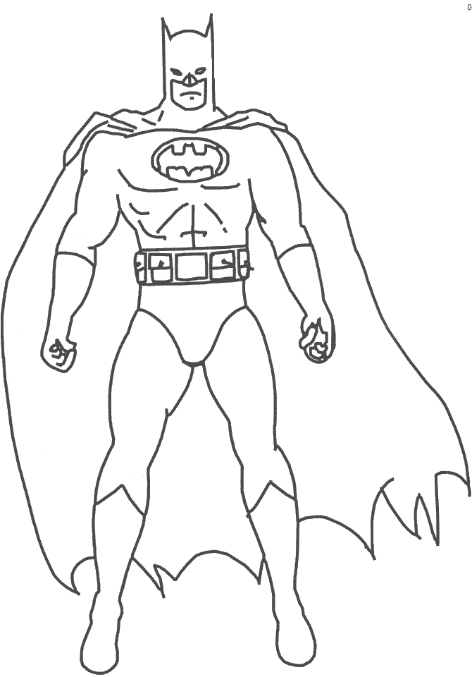 Coloring pages free library. Batman clipart black and white