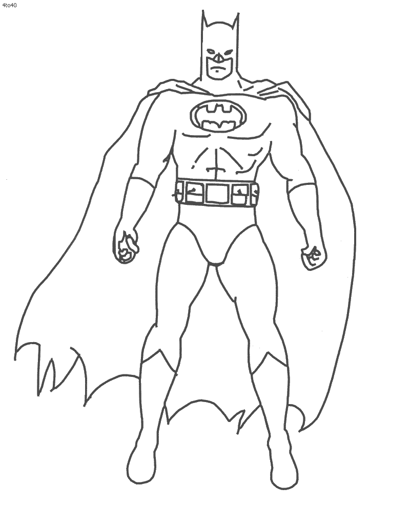 Outline of free download. Batman clipart black and white