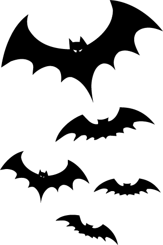 Flying . Bats clipart art