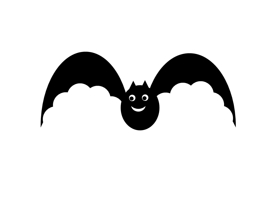 Bats clipart banner. Silhouette of a bat