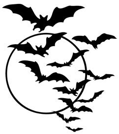 bats clipart bat swarm