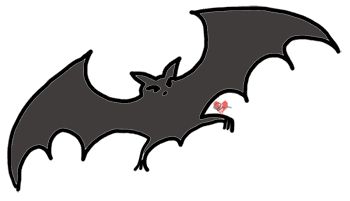 bats clipart childrens