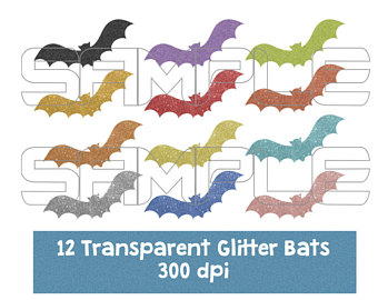 bats clipart colorful