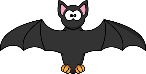 Bats clipart easy. Simple cartoon bat clip