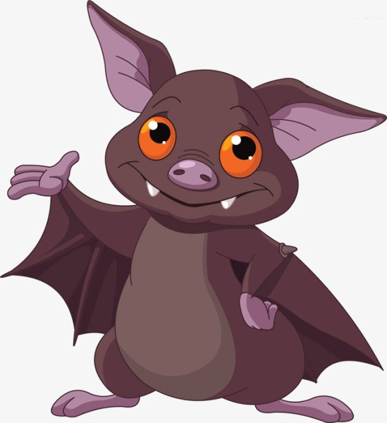 Bats clipart fruit bat. Cartoon material free png