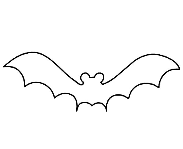 bats clipart outline