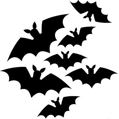 bats clipart printable halloween decoration