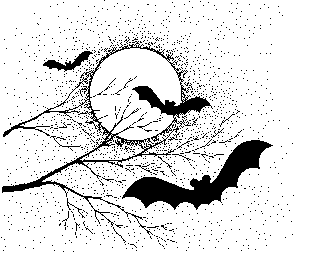 Free halloween trees clip. Bats clipart public domain