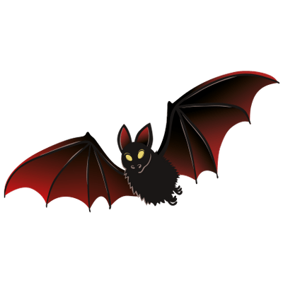 bats clipart red bat