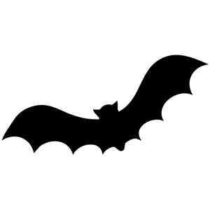 Bats clipart silhouette. Flying at getdrawings com