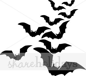 Black halloween backgrounds. Bats clipart spooky bat