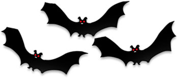 Bat covens free halloween. Bats clipart three