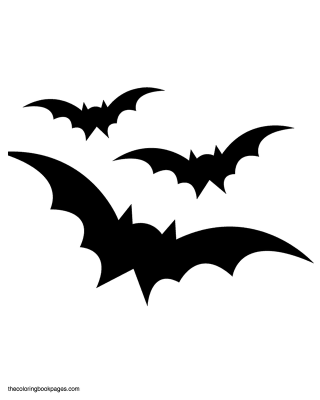 Pumpkin stencils free printable. Bats clipart three