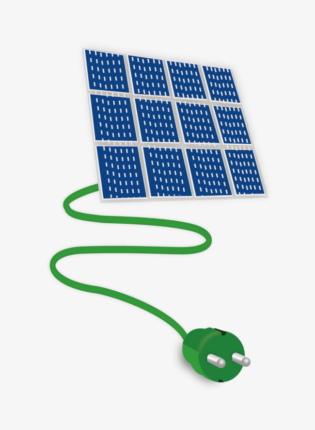 Cell power generation cartoon. Battery clipart solar battery