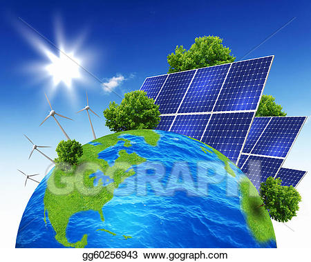 Drawings planet earth with. Battery clipart solar battery