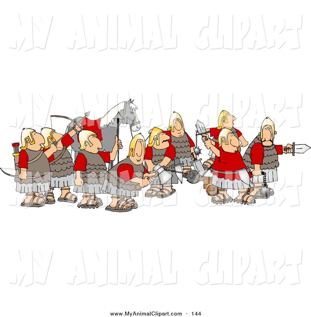battle clipart medieval army