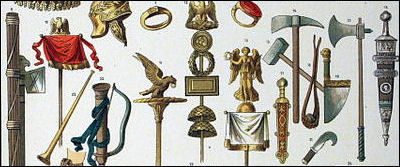 Ancient military weapons and. Battle clipart weapon roman