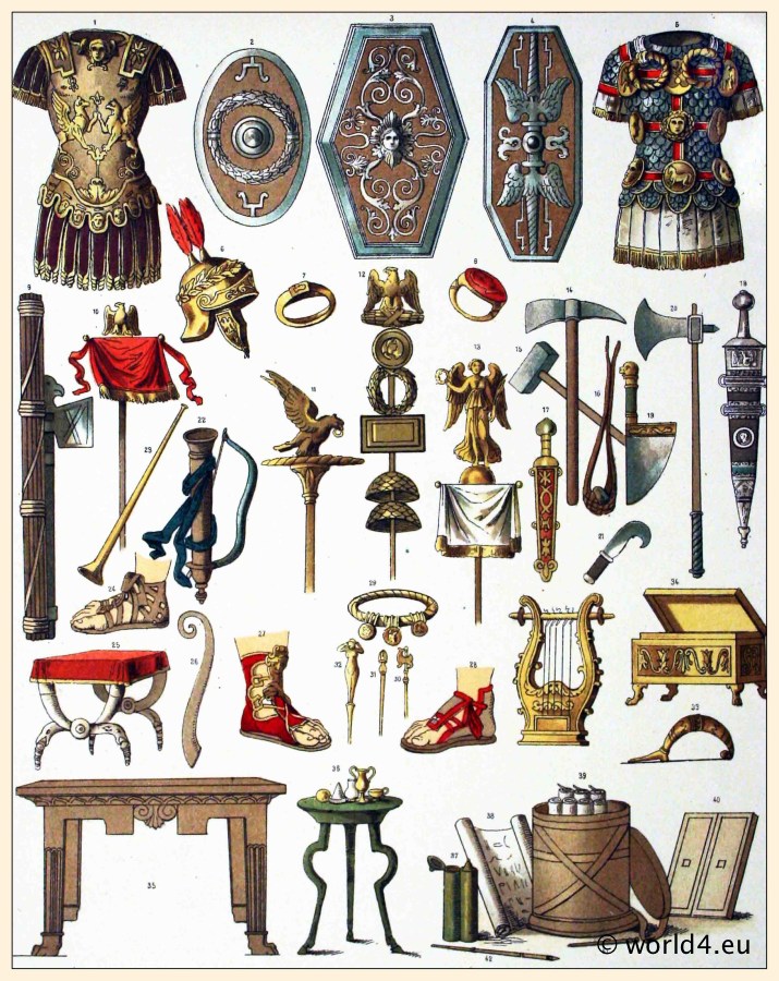 Battle clipart weapon roman. The weapons and armour