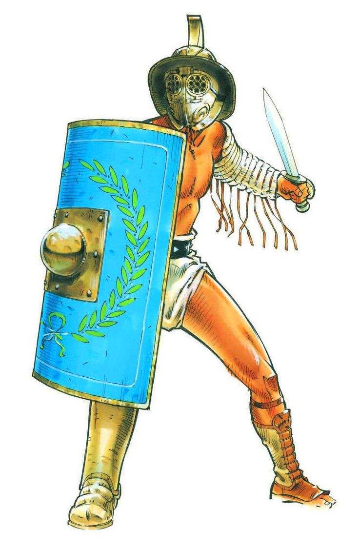 Battle clipart weapon roman.  best gladiator training