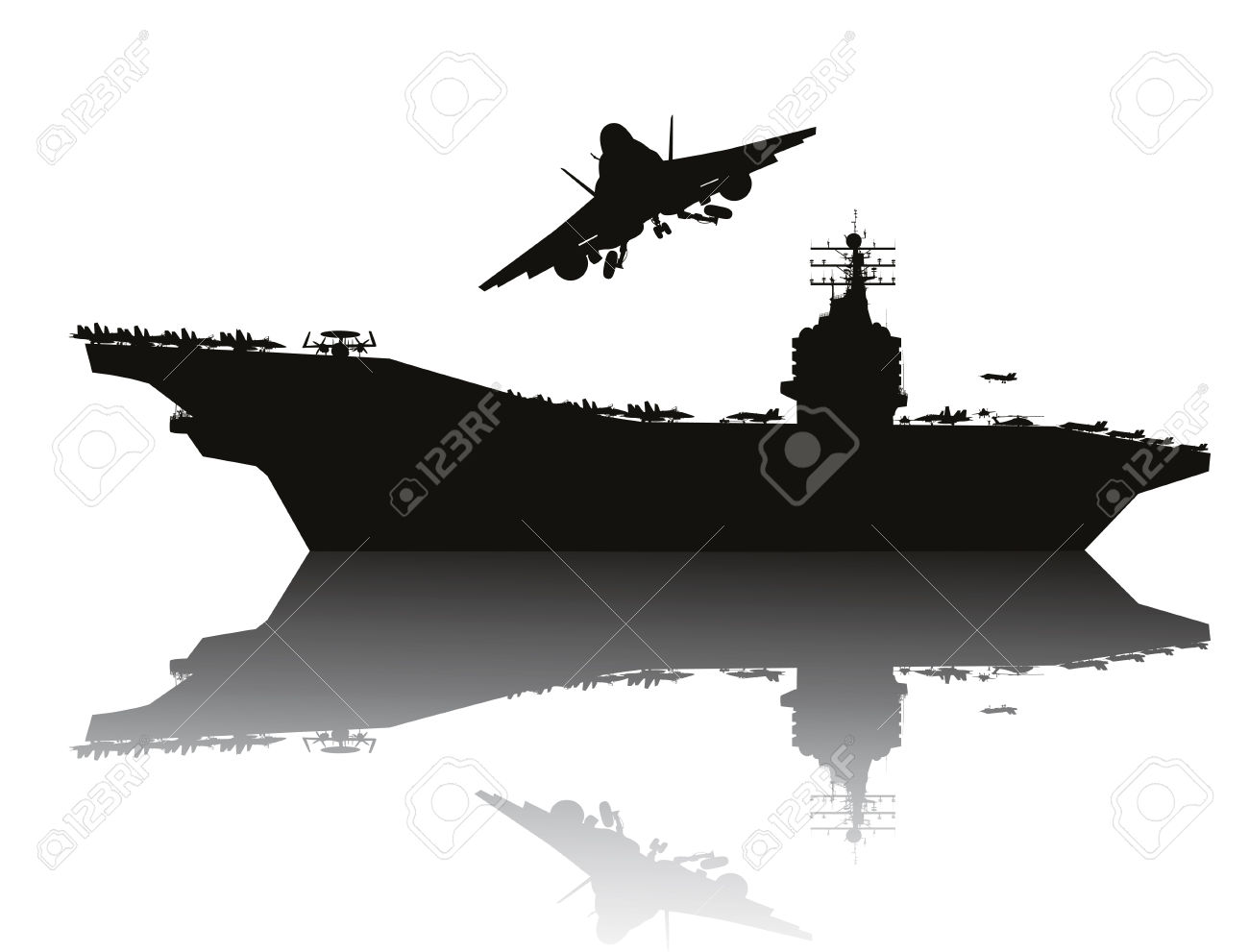 Battleship clipart aircraft carrier, Battleship aircraft