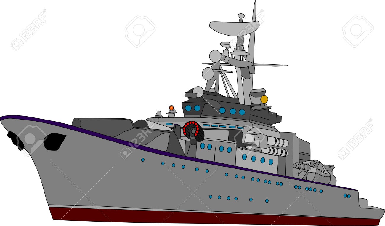 battleship clipart military ship
