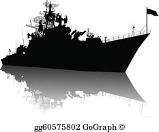 Battleship clipart silhouette. Warship clip art royalty