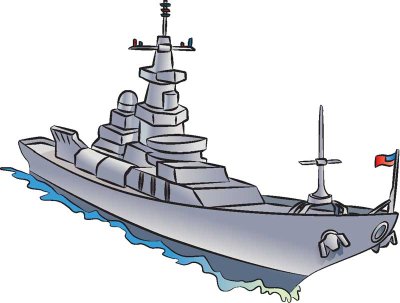 battleship clipart simple