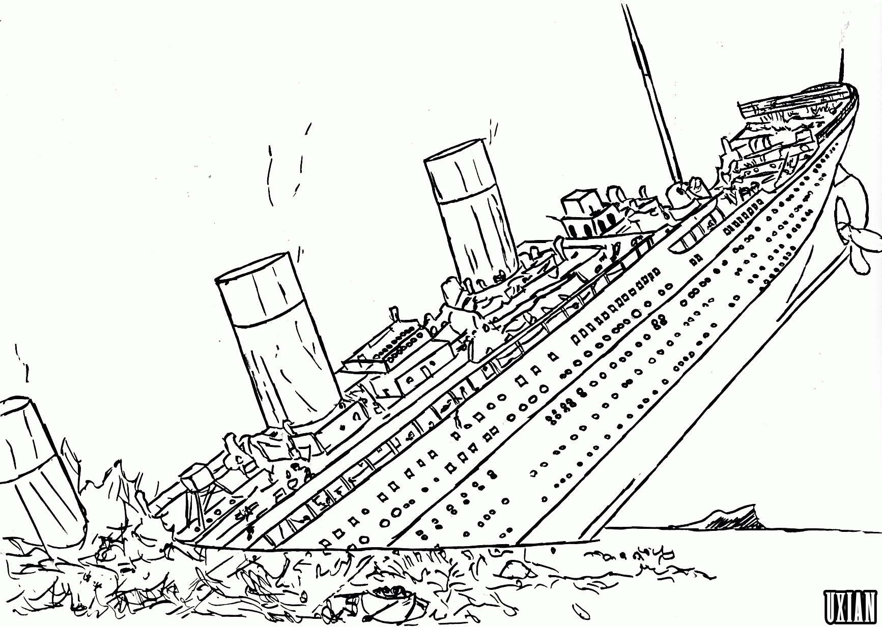 battleship clipart sunken ship