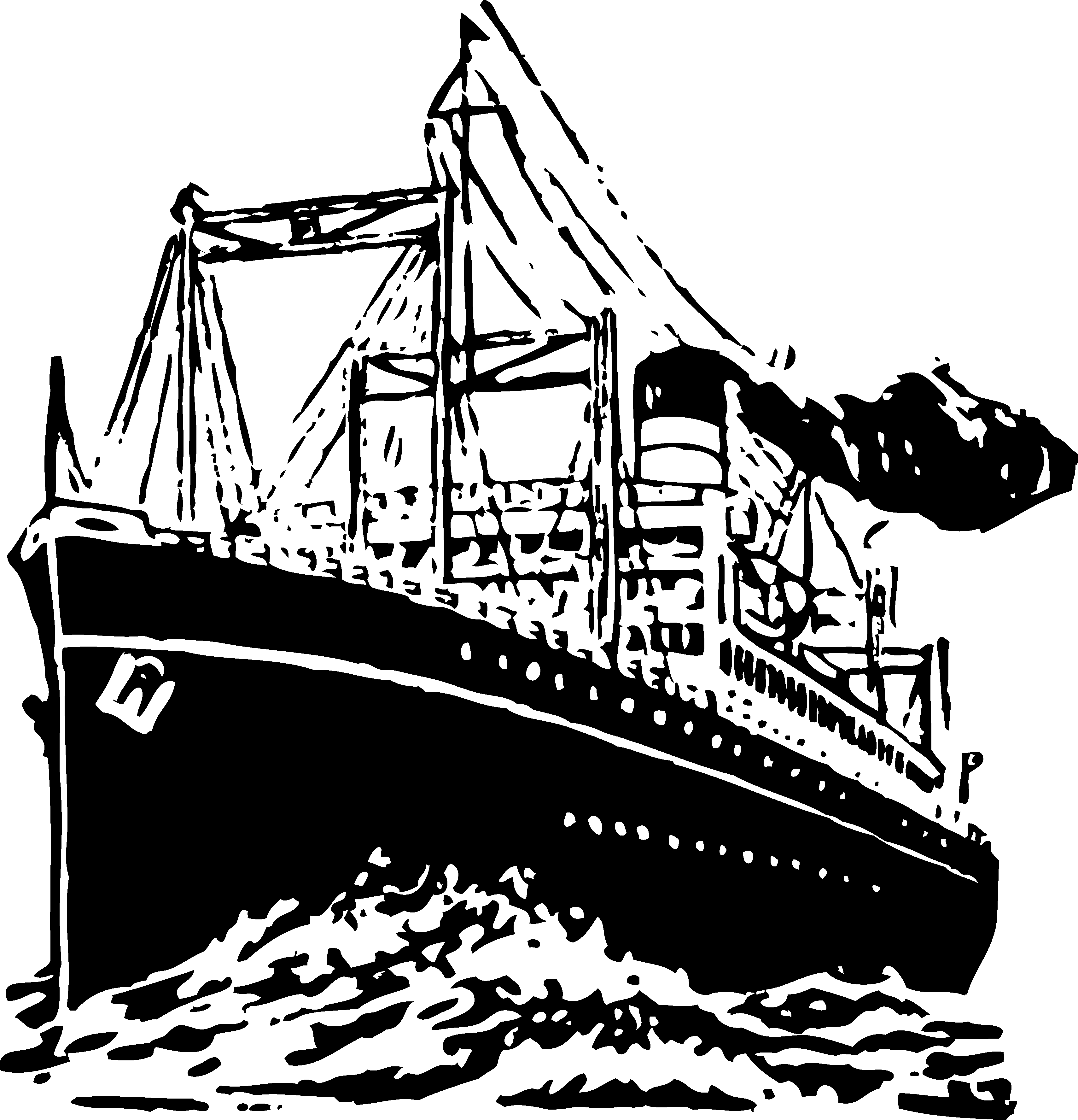 Ship cilpart ingenious vintage. Clipart designs black and white