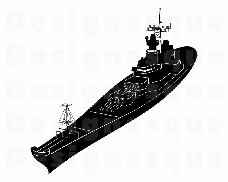 battleship clipart vector