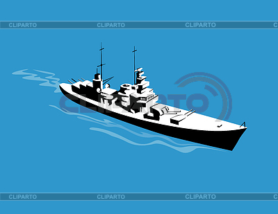 Stock photos and vektor. Battleship clipart world war 2