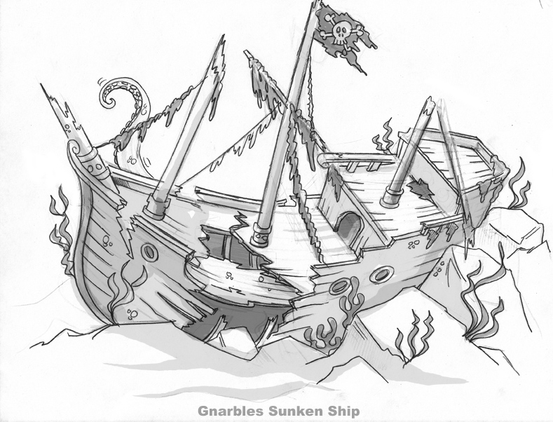battleship clipart wrecked ship