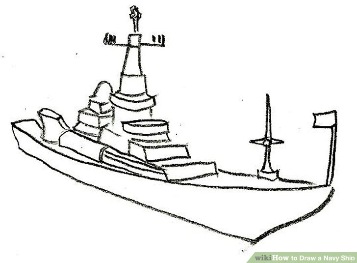 Cartoon Navy Ship Drawings