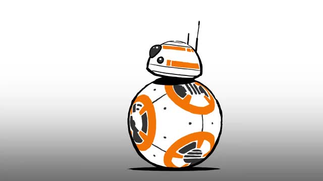 bb8 clipart animation