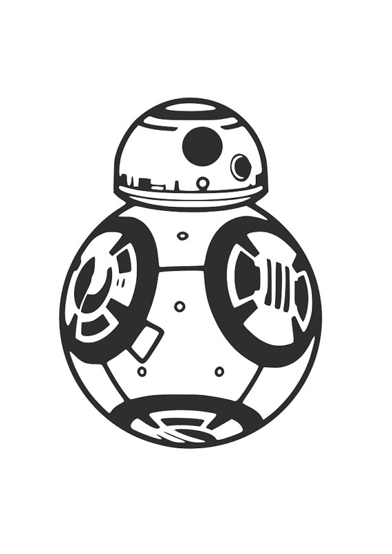 Download Bb8 clipart silhouette, Bb8 silhouette Transparent FREE ...