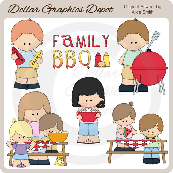 bbq clipart kids