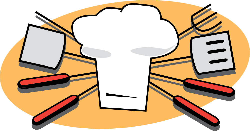 Cookbook clipart utensils. Onlinelabels clip art bbq