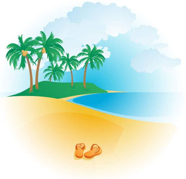 Free tropical cliparts download. Beach clipart